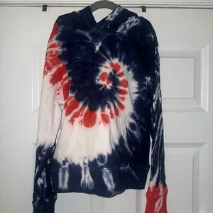 Polo Ralph Lauren Blue and White Tie-Dye Hoodie
